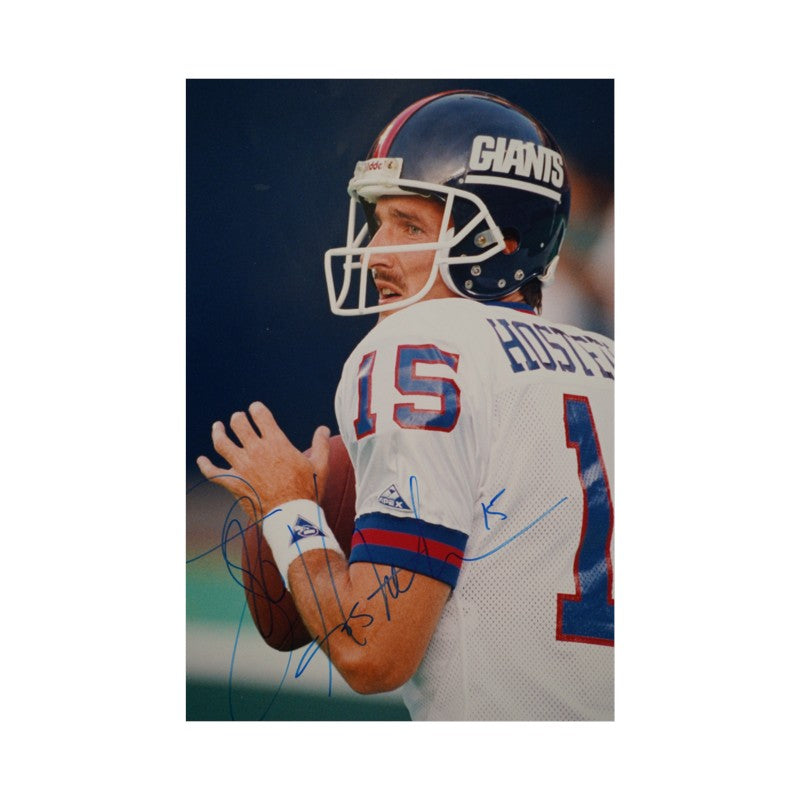 Jeff Hostetler New York Giants Autographed 16x20 Vertical Photo JSA COA