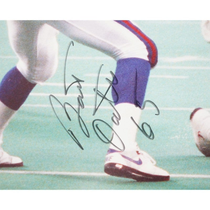 Oates Hostetler Roberts Hampton New York Giants Multi Signed 16x20 Photo JSA COA