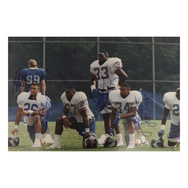 Hampton Tillman Anderson New York Giants Multi Signed 16x20 Photo JSA COA