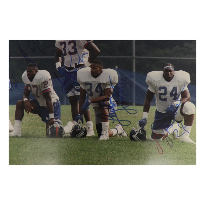 Hampton Tillman Anderson New York Giants Multi Signed 16x20 Photo JSA COA