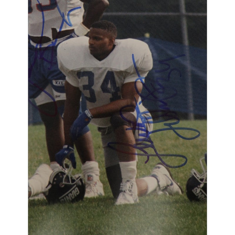 Hampton Tillman Anderson New York Giants Multi Signed 16x20 Photo JSA COA