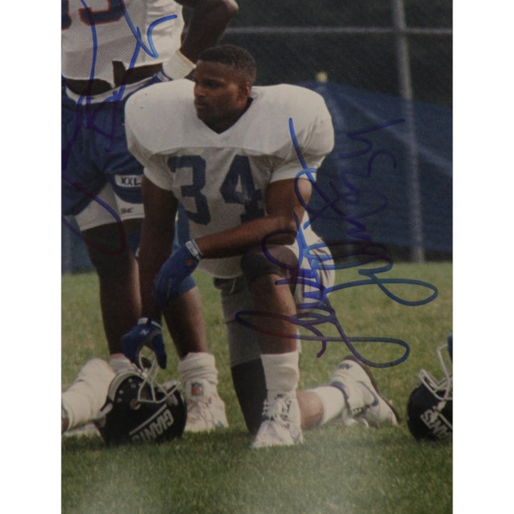 Hampton Tillman Anderson New York Giants Multi Signed 16x20 Photo JSA COA