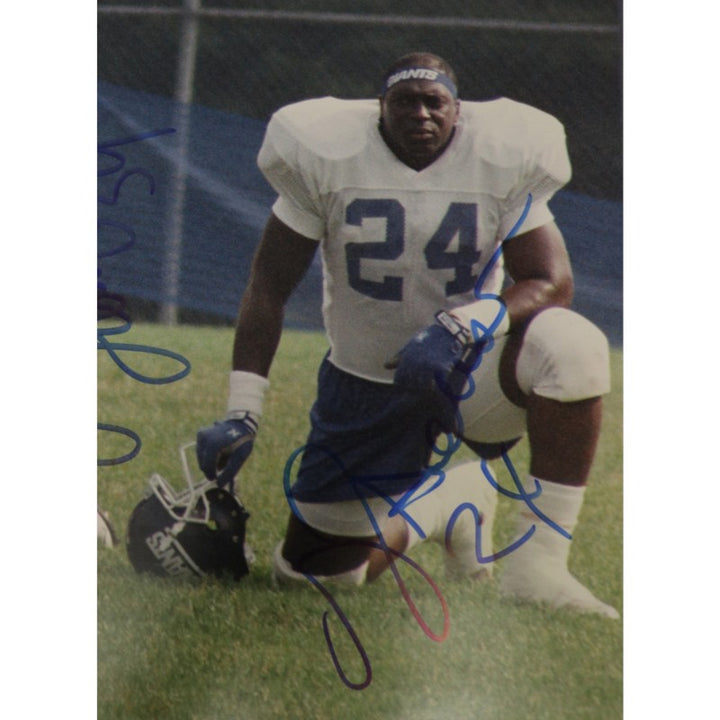Hampton Tillman Anderson New York Giants Multi Signed 16x20 Photo JSA COA