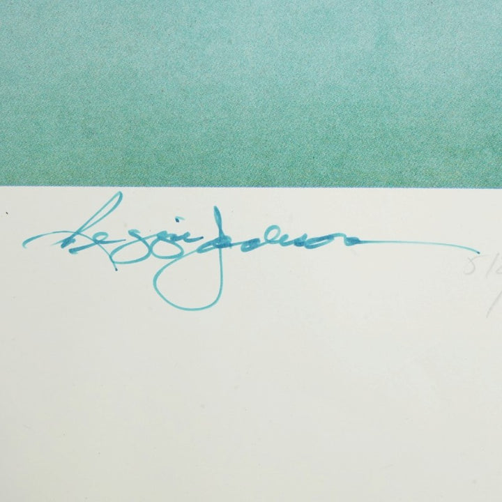 Reggie Jackson New York Yankees Autographed 18x24 Swartz Lithograph LE 512/770 JSA COA