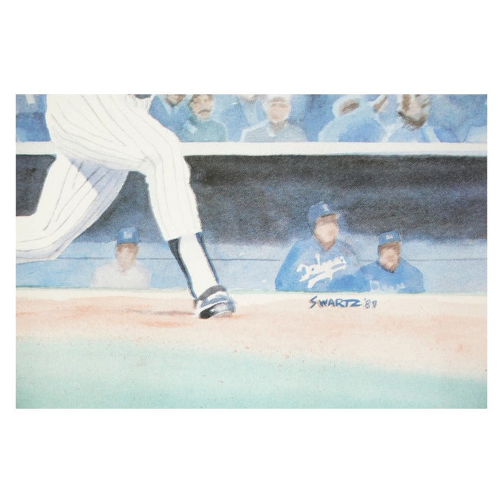 Reggie Jackson New York Yankees Autographed 18x24 Swartz Lithograph LE 512/770 JSA COA