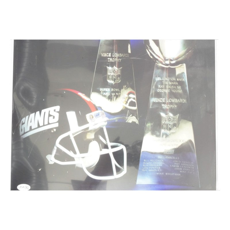 Phil Simms OJ Anderson New York Giants Dual Signed Matted 16x20 Photo JSA COA