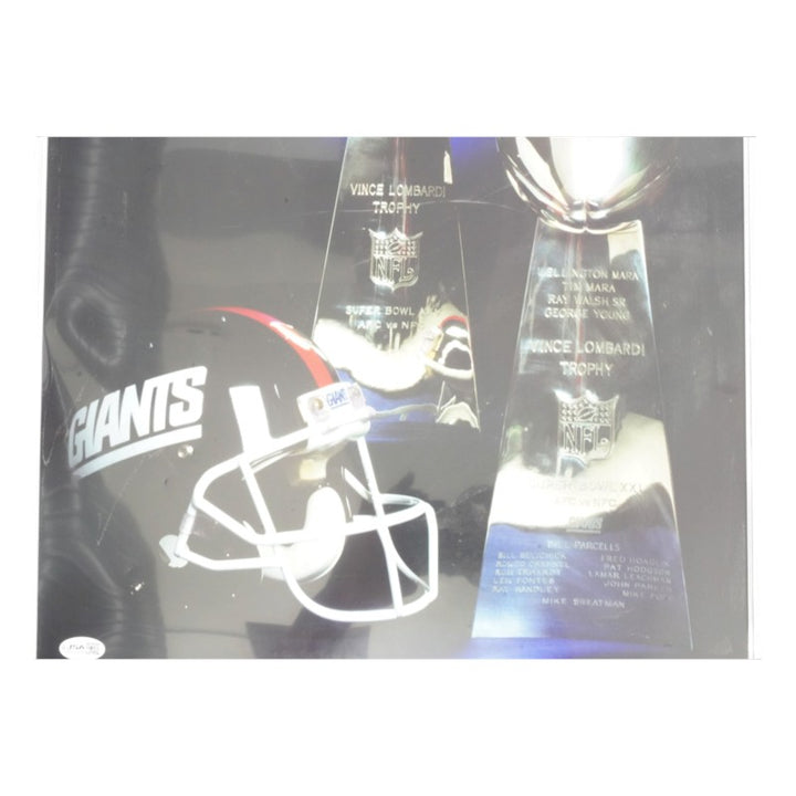 Phil Simms OJ Anderson New York Giants Dual Signed Matted 16x20 Photo JSA COA