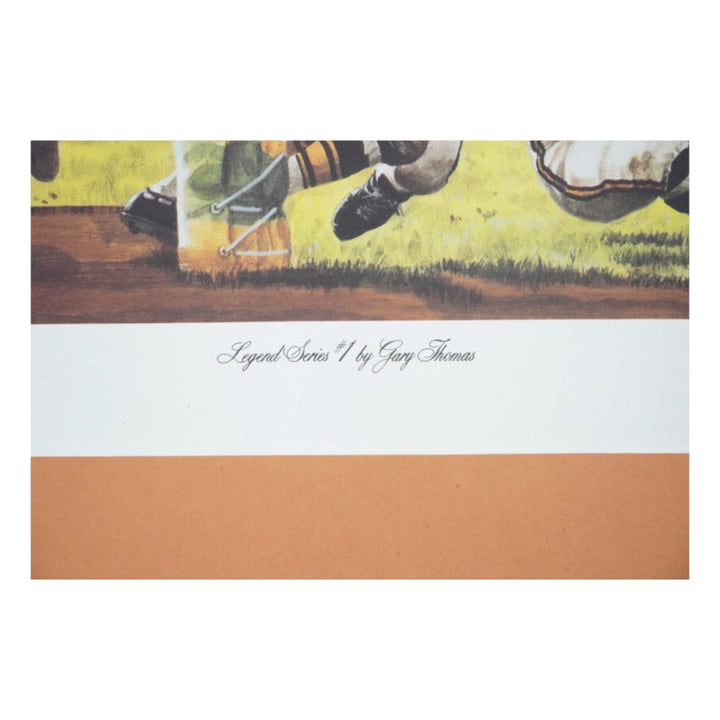 Jim Brown Cleveland Browns Autographed Matted 25x31 Gary Thomas Lithograph LE 971/3200 JSA COA