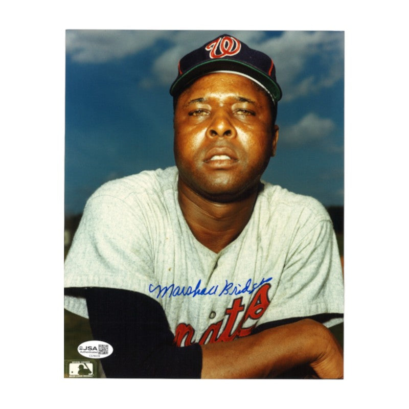 Marshall Bridges Washington Senators Autographed 8x10 Photo JSA COA