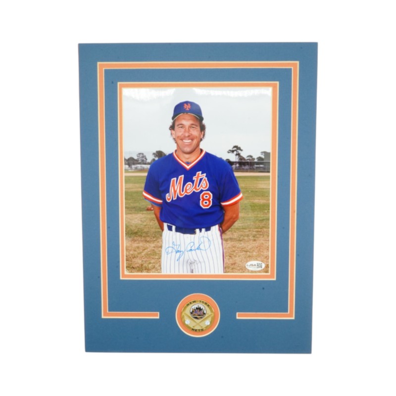 Gary Carter New York Mets Autographed Matted 8x10 Photo JSA COA