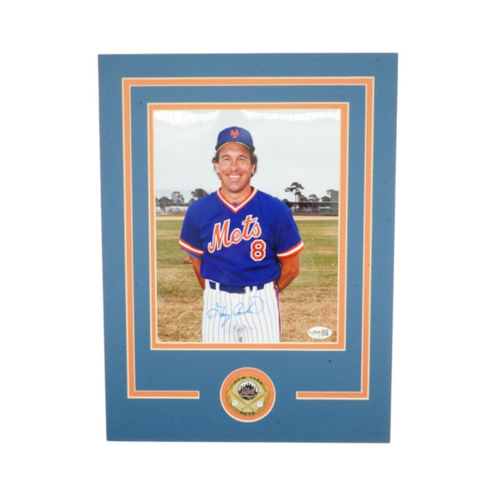 Gary Carter New York Mets Autographed Matted 8x10 Photo JSA COA