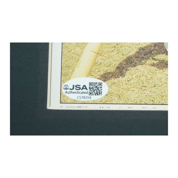 Hank Aaron Atlanta Braves Autographed Matted 7x9 Induction Day Card JSA COA