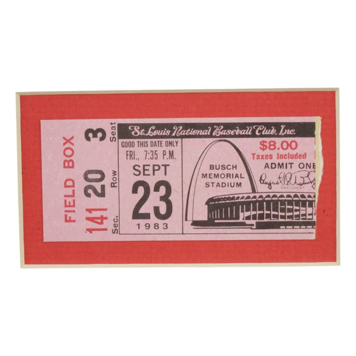 Steve Carlton Philadelphia Phillies 300th Win Autographed Inscribed Matted 8x10 Photo & Ticket Stub Collage LE 32/150 JSA COA