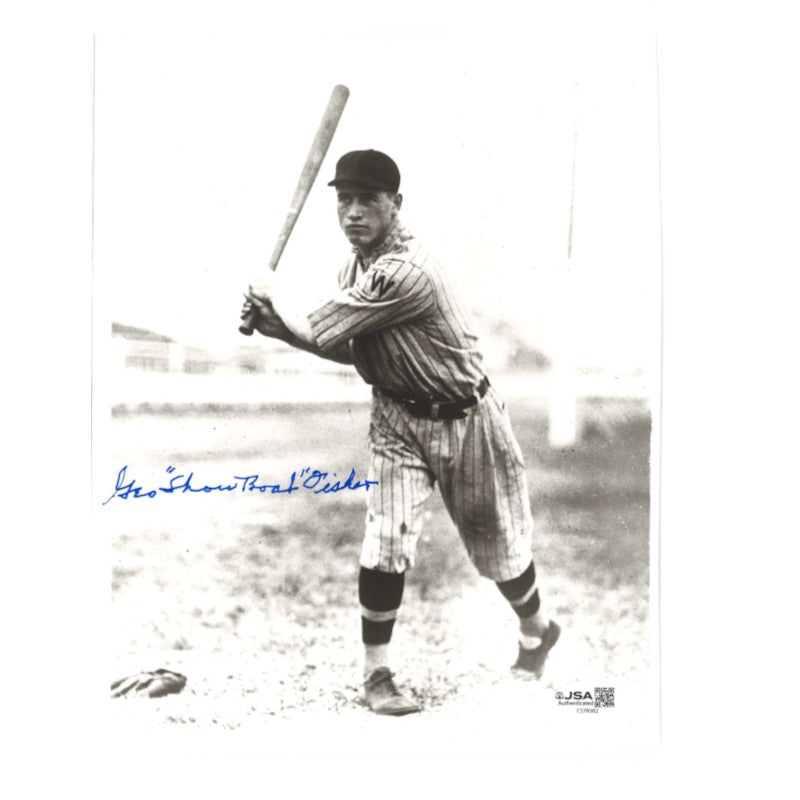 George Showboat Fisher Washington Senators Autographed 8x10 Photo JSA COA