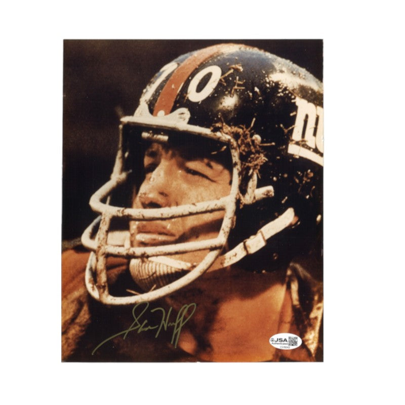 Sam Huff New York Giants Autographed 8x10 Photo JSA COA