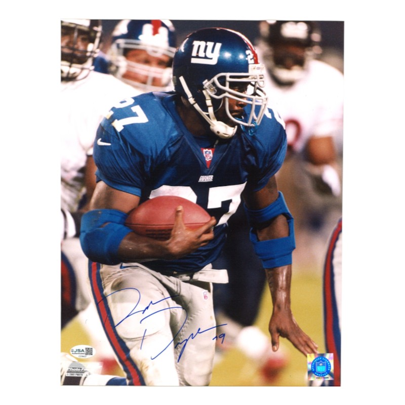Ron Dayne New York Giants Autographed 11x14 Vertical Photo JSA COA