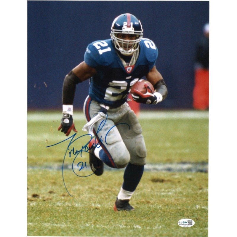 Tiki Barber New York Giants Autographed 11x14 Photo JSA COA #CS78404