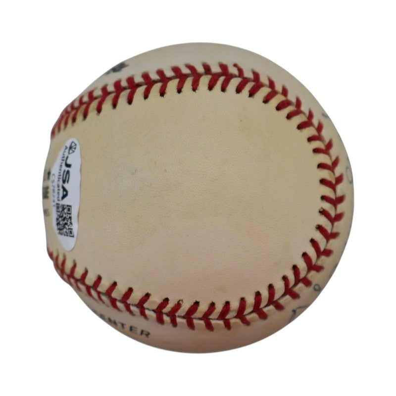 Warren Spahn Milwaukee Braves Autographed ONL Baseball JSA COA