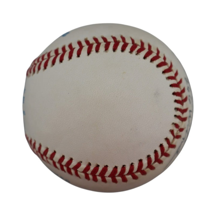 Bob Feller Cleveland Indians Autographed Inscribed OAL Baseball JSA COA