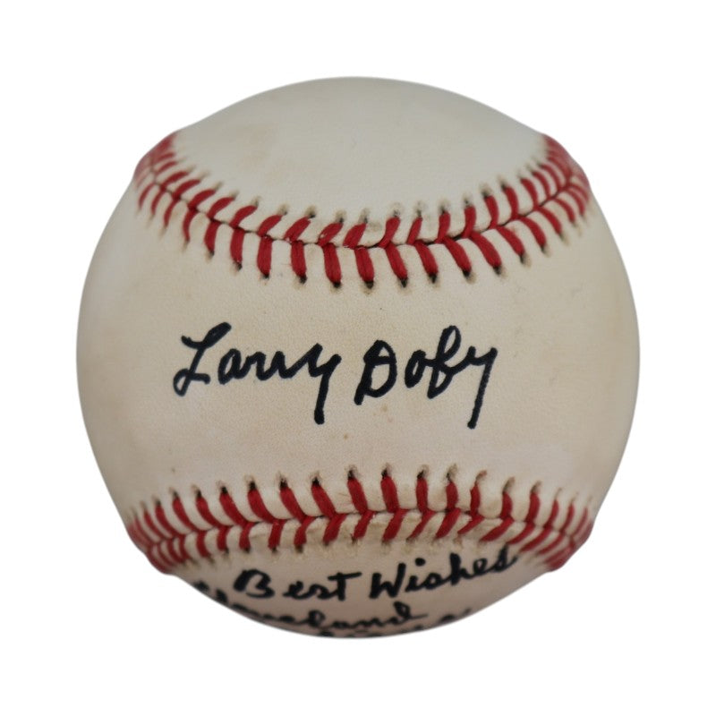 Larry Doby Cleveland Indians Autographed Inscribed OAL Baseball JSA COA