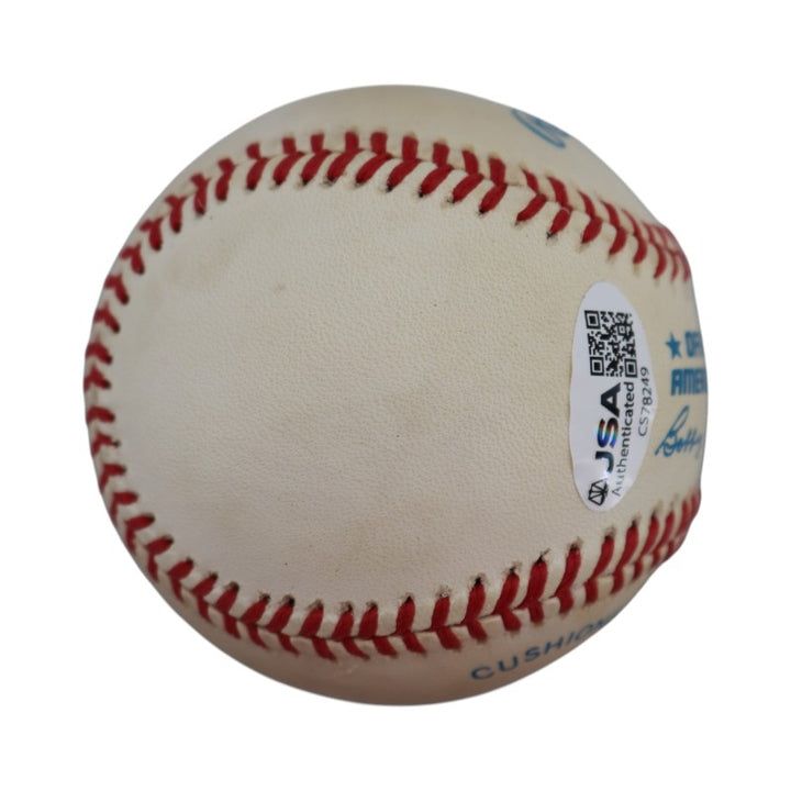 Larry Doby Cleveland Indians Autographed Inscribed OAL Baseball JSA COA
