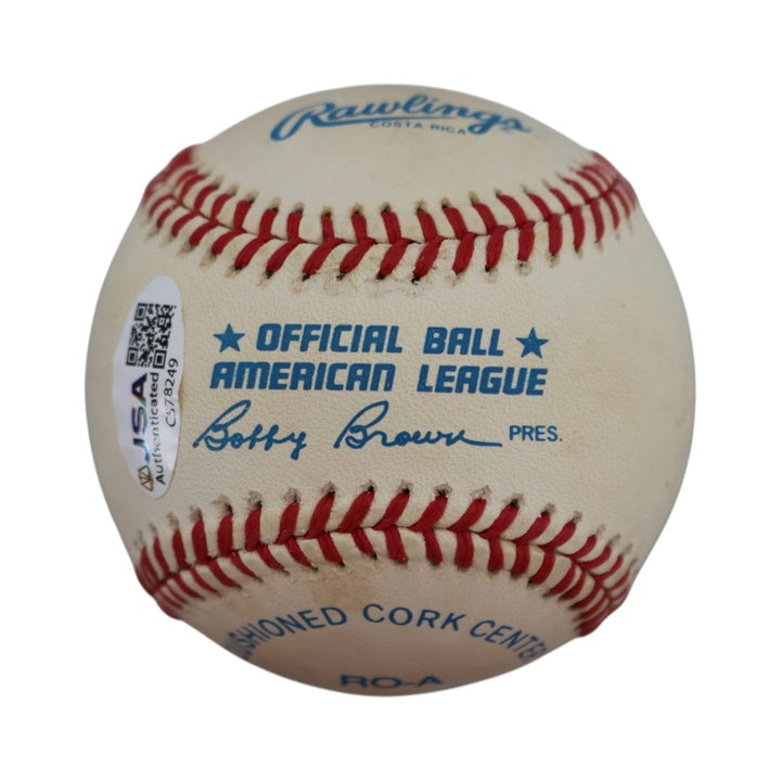 Larry Doby Cleveland Indians Autographed Inscribed OAL Baseball JSA COA