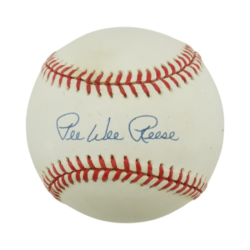 Pee Wee Reese Brooklyn Dodgers Autographed ONL Baseball JSA COA