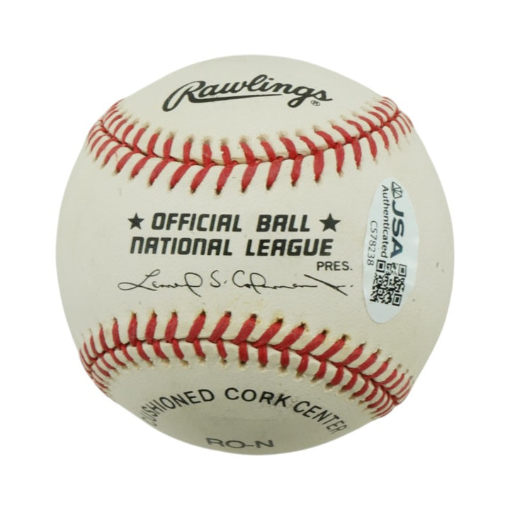 Pee Wee Reese Brooklyn Dodgers Autographed ONL Baseball JSA COA
