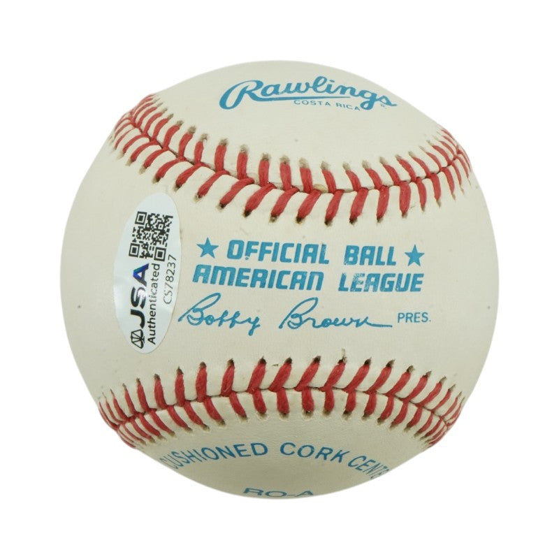 Bob Feller Cleveland Indians Autographed OAL Baseball JSA COA #CS78237
