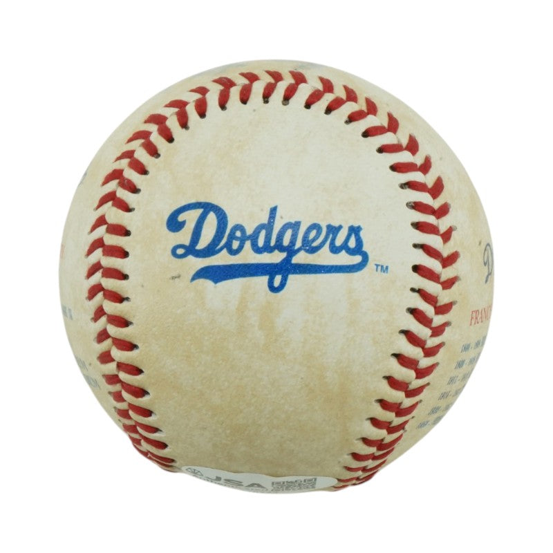 Johnny Podres Brooklyn Dodgers Autographed Inscribed Fotoball JSA COA