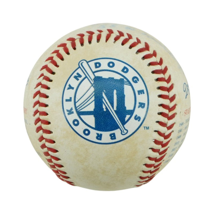 Johnny Podres Brooklyn Dodgers Autographed Inscribed Fotoball JSA COA