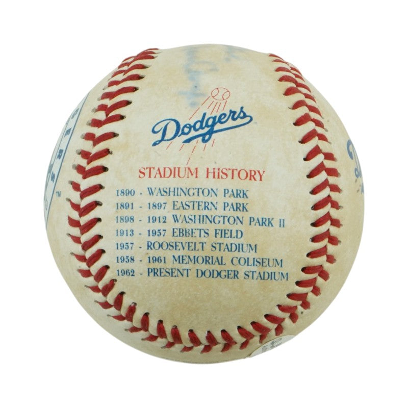 Johnny Podres Brooklyn Dodgers Autographed Inscribed Fotoball JSA COA