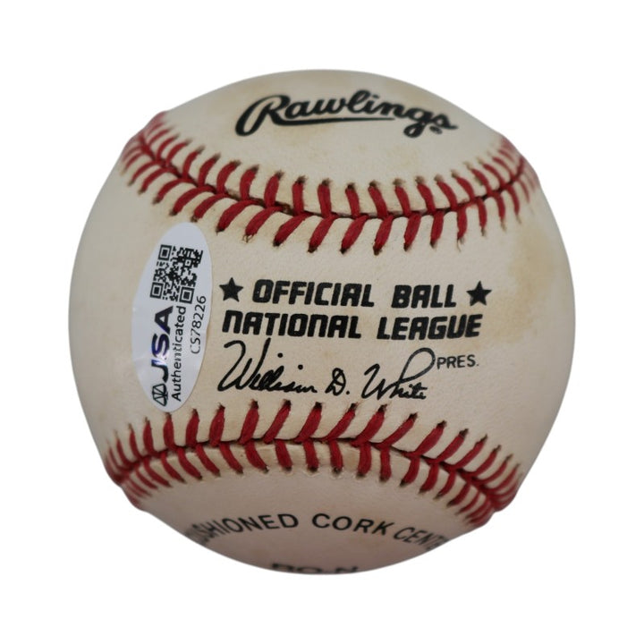 Carl Erskine Brooklyn Dodgers Autographed ONL Baseball JSA COA #CS78226