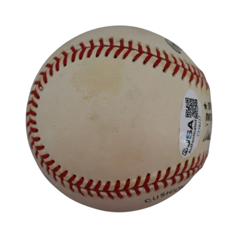 Lou Brock Cincinnati Reds Autographed Inscribed ONL Baseball JSA COA