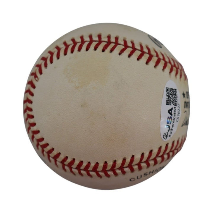Lou Brock Cincinnati Reds Autographed Inscribed ONL Baseball JSA COA