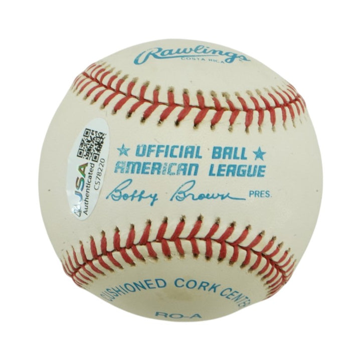 Bob Feller Cleveland Indians Autographed OAL Baseball JSA COA #CS78220