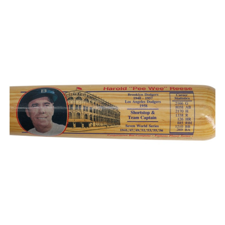 Pee Wee Reese Brooklyn Dodgers Autographed Cooperstown Bat Company Reese Bat JSA COA
