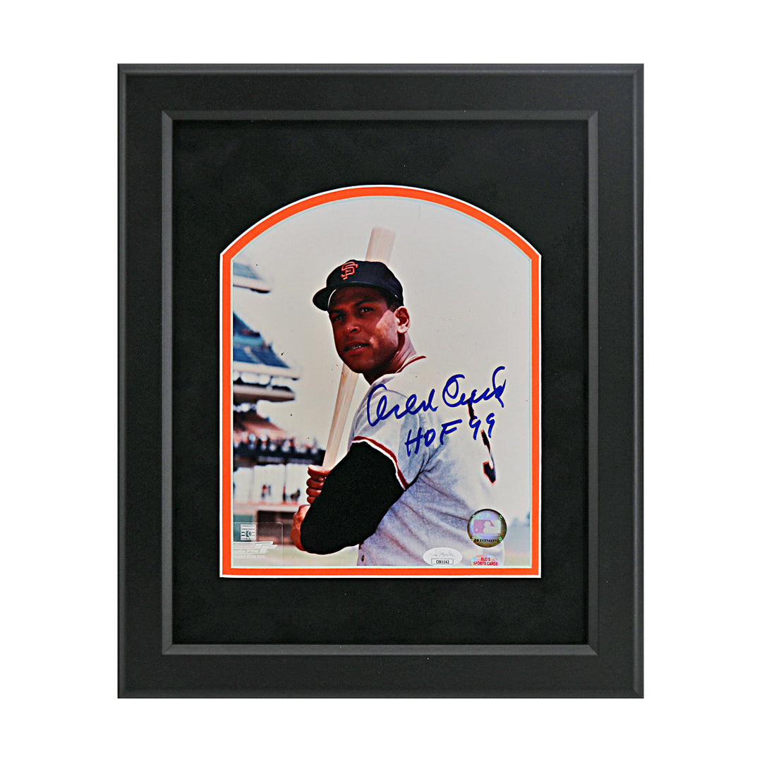 Orlando Cepeda San Francisco Giants Autographed Signed Framed 8x10 Photo (JSA Auth)