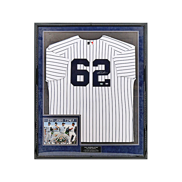 Joba Chamberlin New York Yankees Autographed Signed Framed Jersey (Steiner COA)