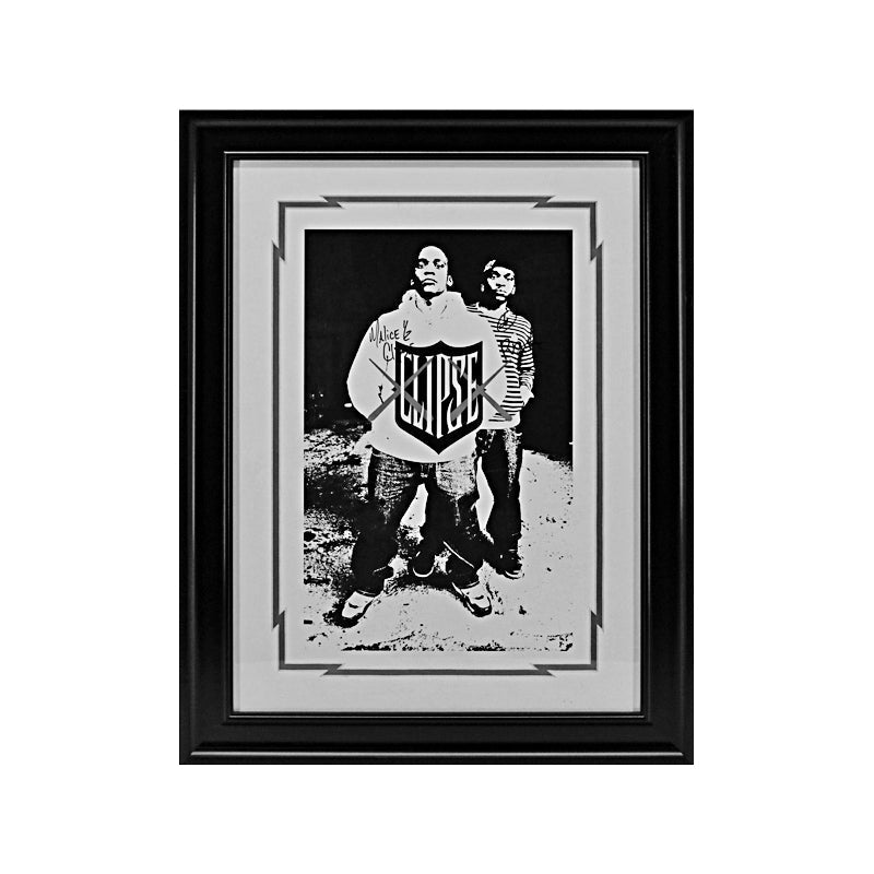 Clipse Pusha T & Malice Autographed 11x17 Framed Poster