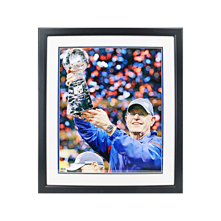 Tom Coughlin New York Giants Autographed Signed 16x20 Framed Photo (CX Auth)