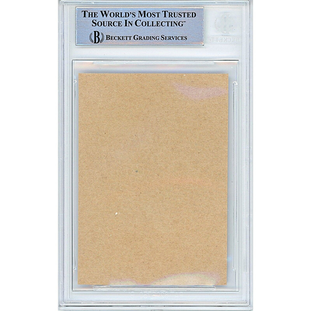 Joe Theismann Signed Football Signature Cut Notre Dame Fighting Irish BAS Auth Auto Slab