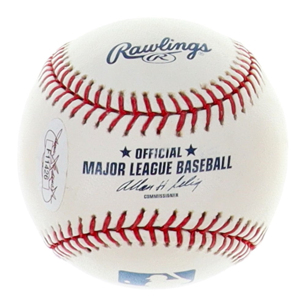 Carl Pavano New York Yankees Signed OML Baseball (JSA) with Ball Cube
