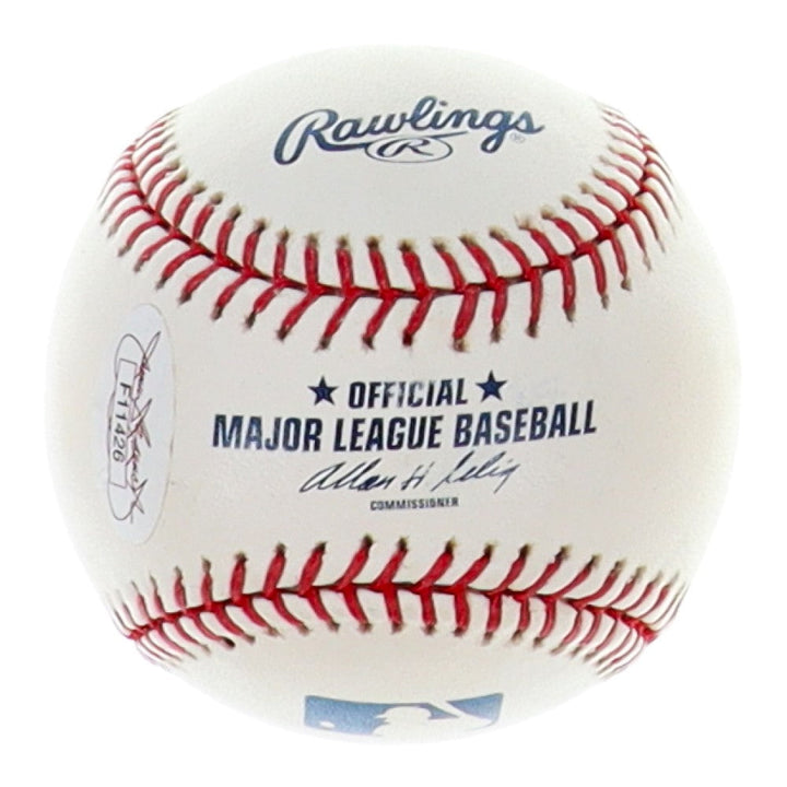 Carl Pavano New York Yankees Signed OML Baseball (JSA) with Ball Cube