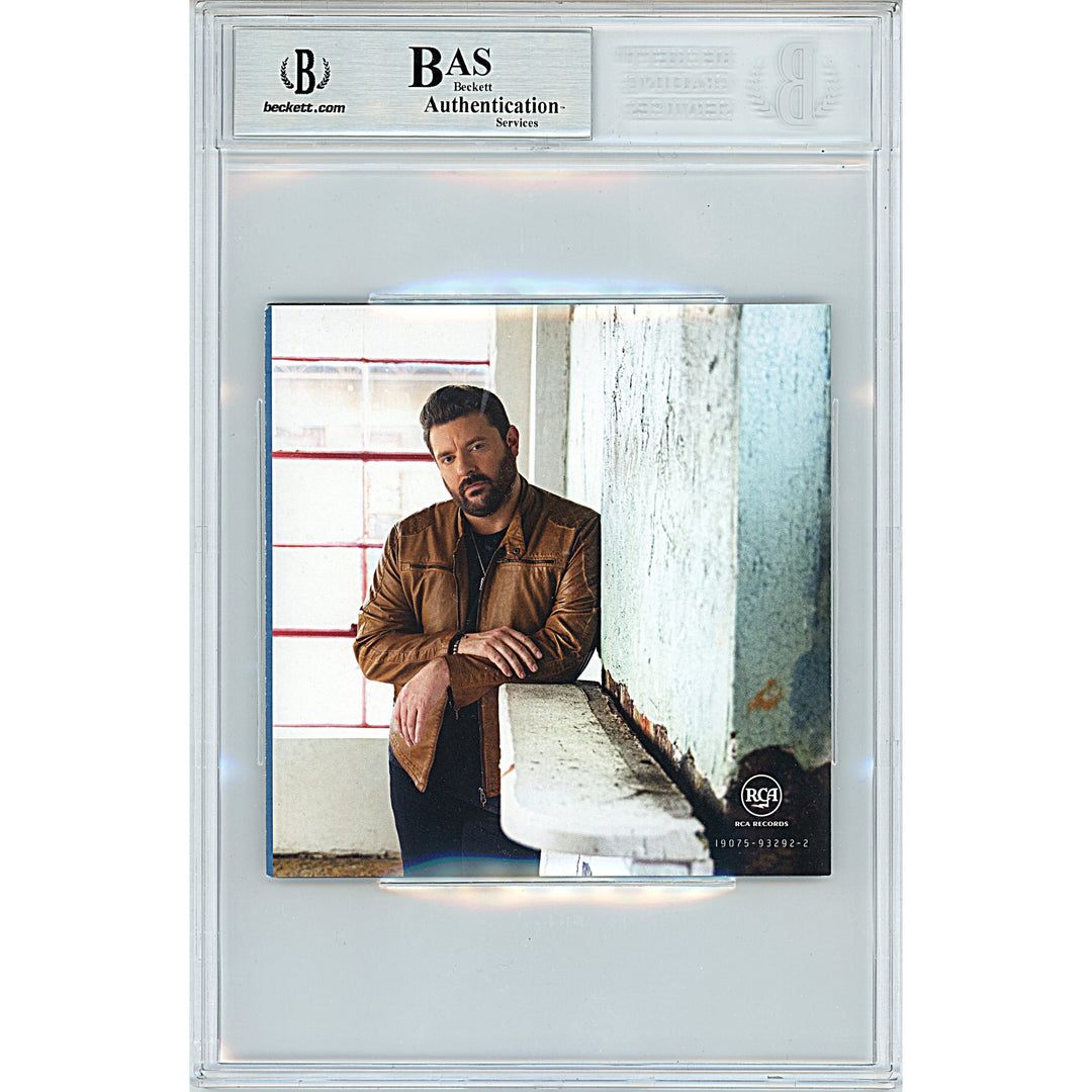 Chris Young Signed Famous Friends CD Cover Country Music Beckett Authentic Auto Slab