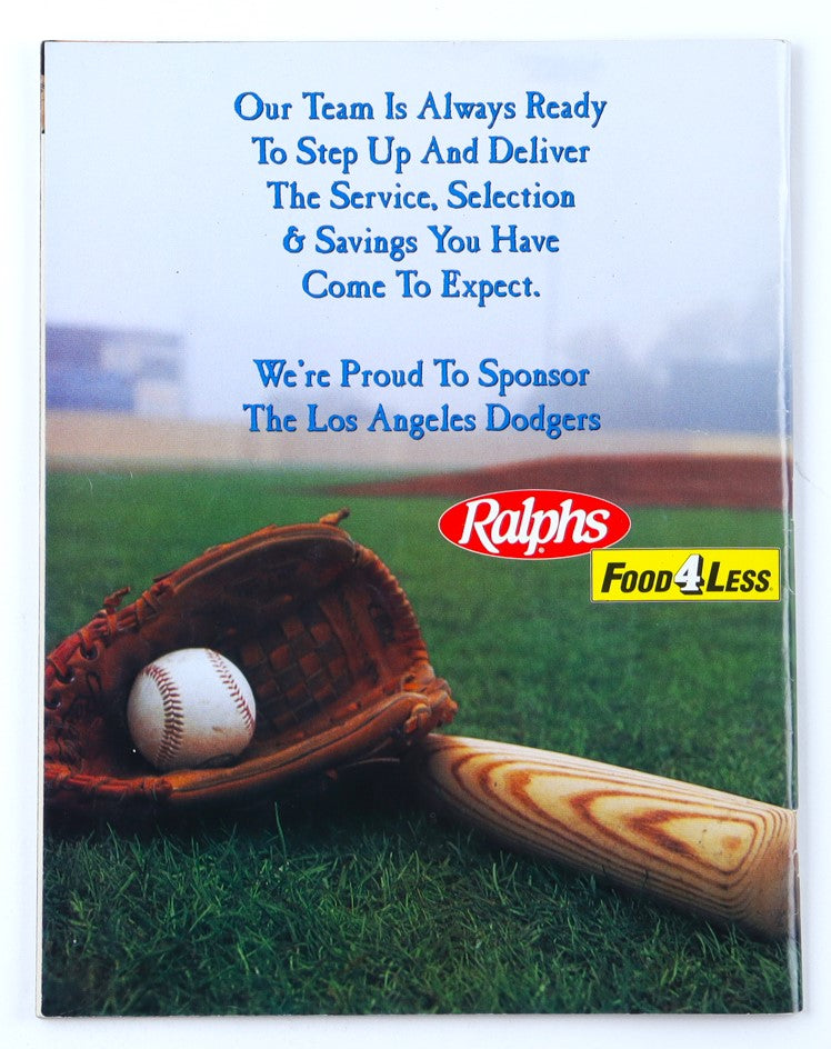 Claude Osteen & Manny Mota Signed 2000 Los Angeles Dodgers Magazine Vol. 13 #1 (Beckett)