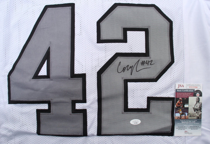 Cory Littleton Las Vegas Raiders Signed Custom Jersey (JSA COA)