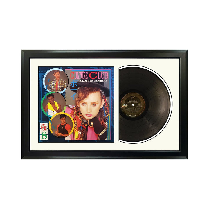Culture Club Colour by Numbers Genuine Vinyl Record & Cover Professionally Framed Display with a White Mat
