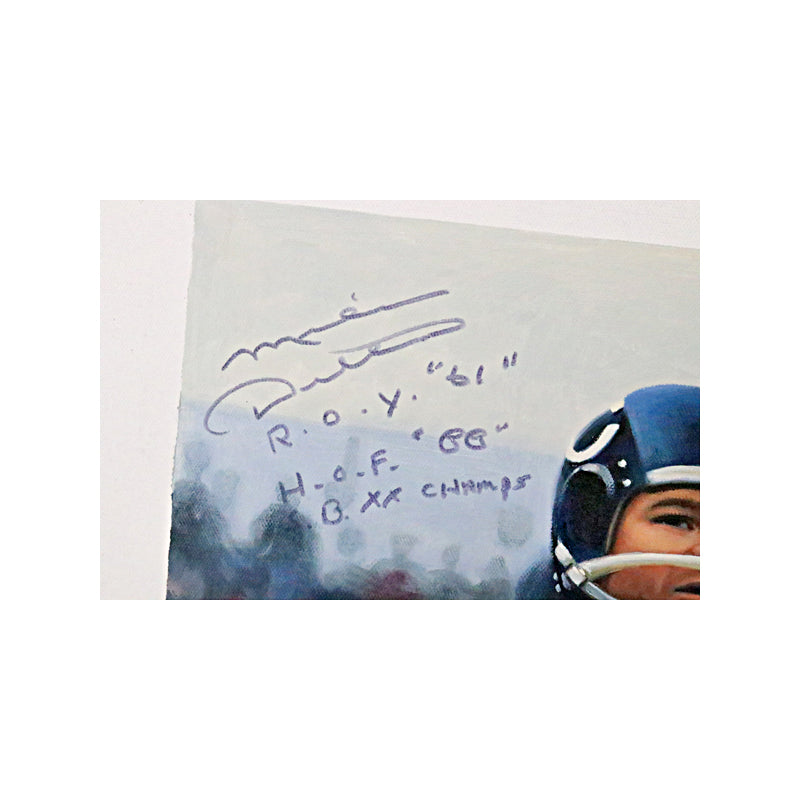 Mike Ditka Chicago Bears Autographed Signed and Inscribed 20"x23" Canvas Artwork (Brandon Steiner LOA)