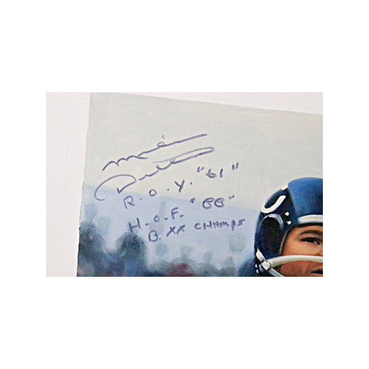 Mike Ditka Chicago Bears Autographed Signed and Inscribed 20"x23" Canvas Artwork (Brandon Steiner LOA)